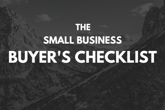 Otonomy Small Business Buyer Checklist